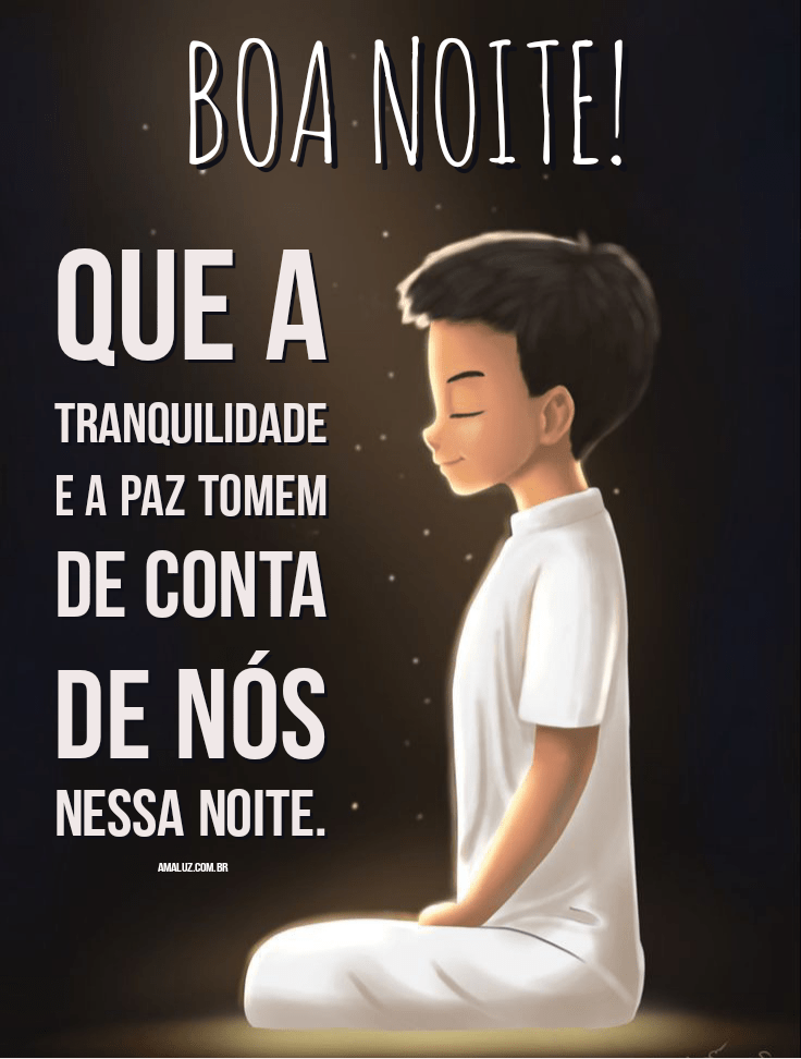 Boa noite com positividade