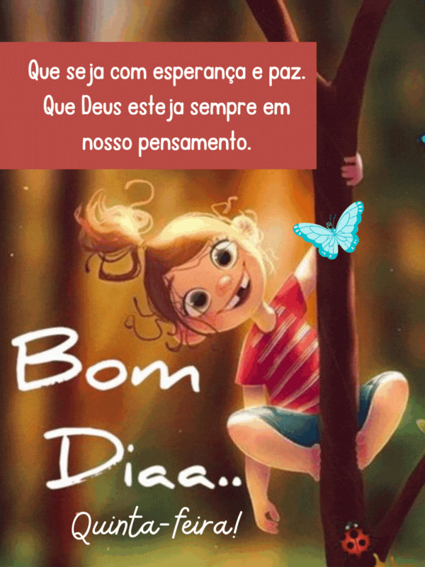 Bom dia quinta-feira paz