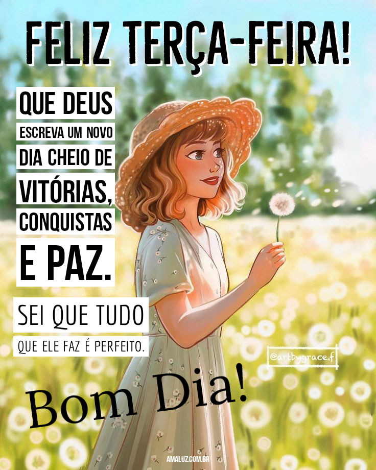 Bom dia feliz terça-feira para Instagram