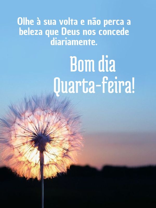 Bom dia quarta-feira com Deus belezas