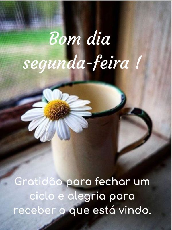 Bom dia Segunda-feira Abençoada ciclo
