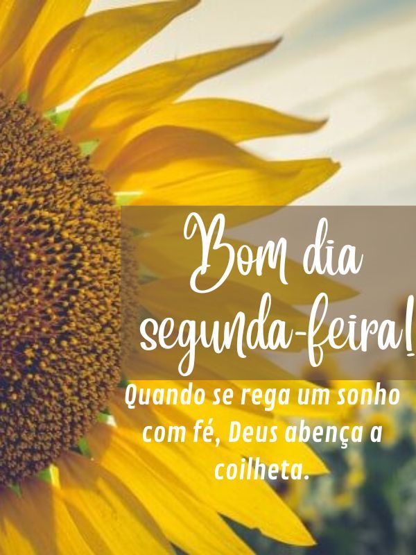 Bom dia Segunda-feira Abençoada sonho