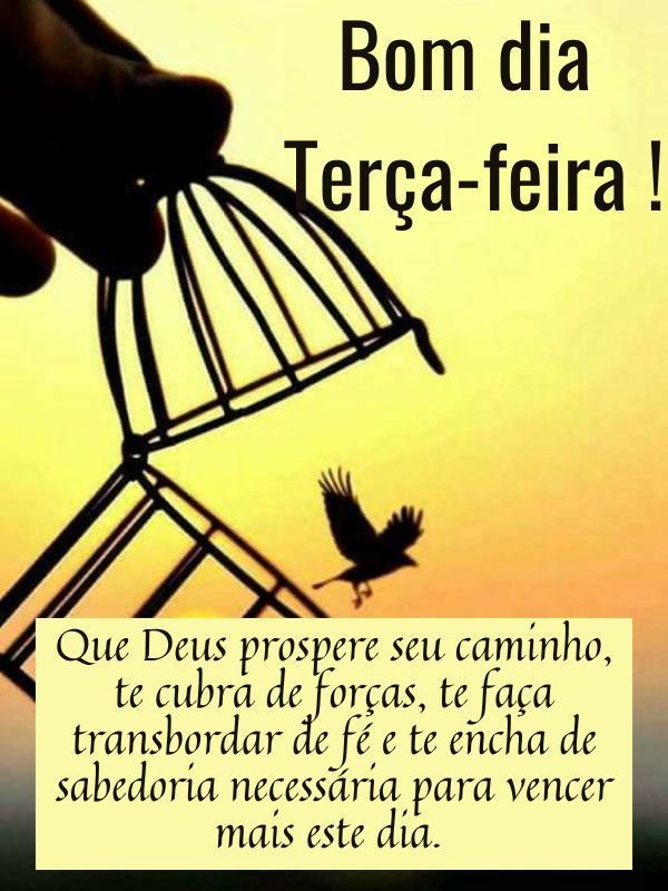 Bom dia terça feira abençoada caminhos