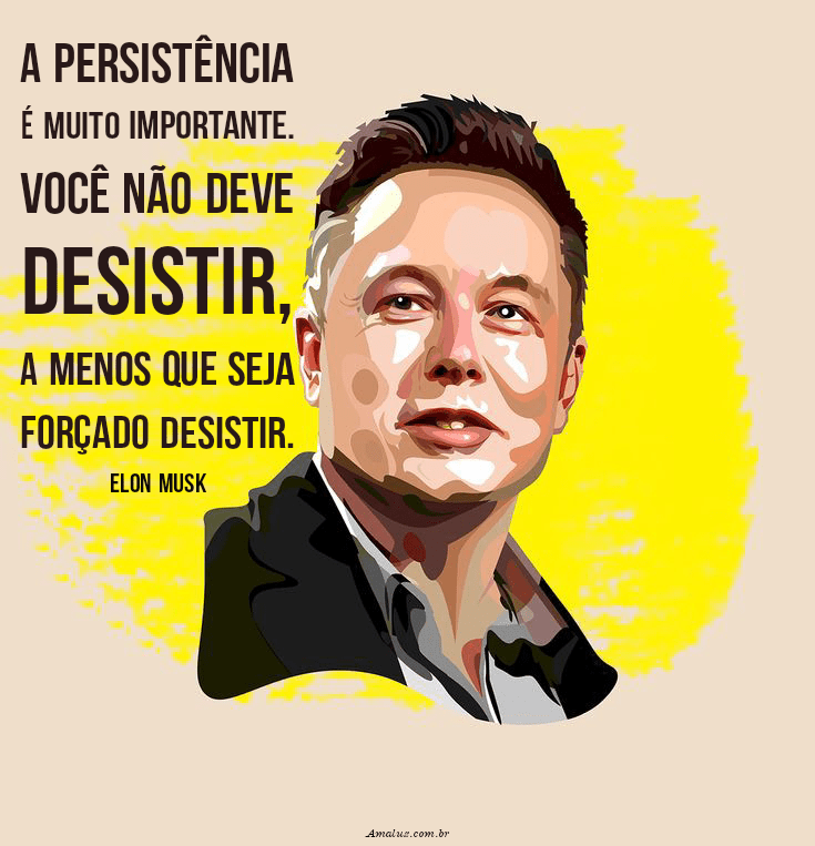 Frases de Elon Musk para alcançar o sucesso