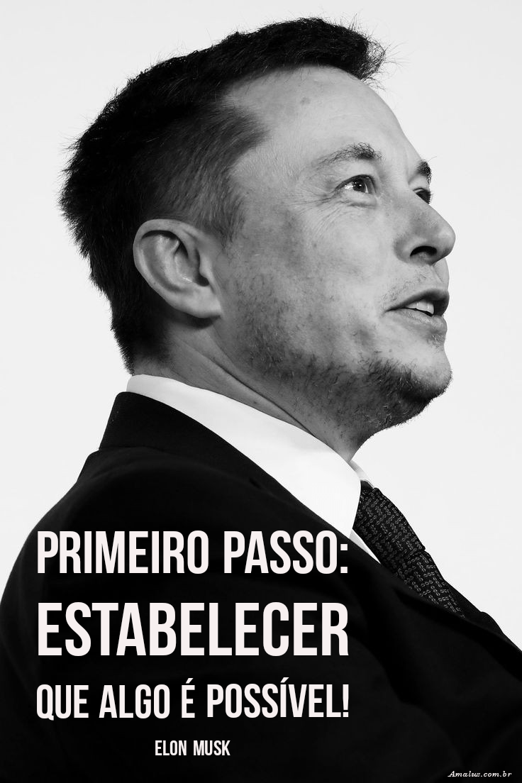Frases de conhecimento do alto Elon Musk