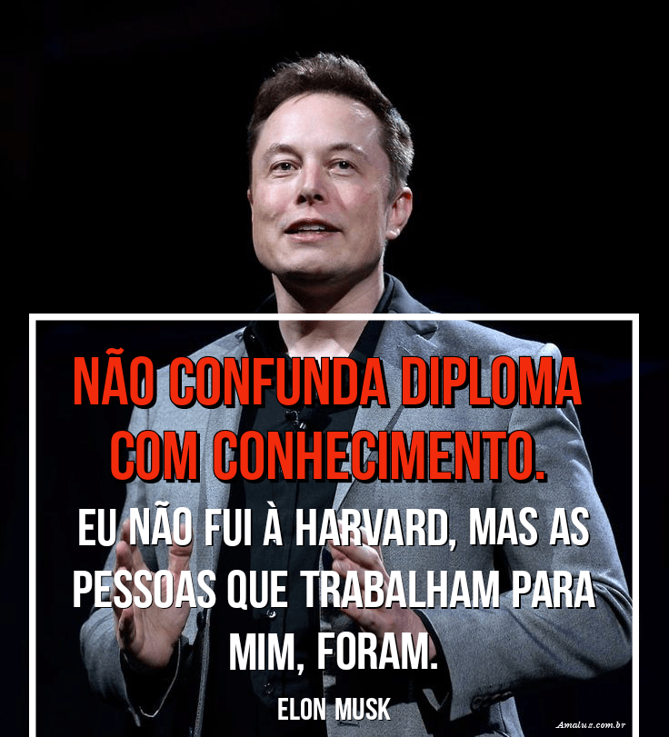Frases do Elon Musk para quem quer ter sucesso