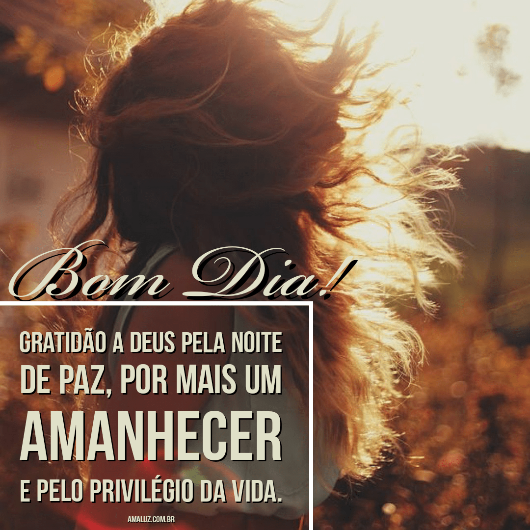 Frases para Instagram de bom dia com paz e gratidão