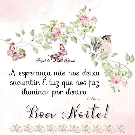 Boa noite luz que faz iluminar