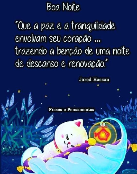 Boa noite paz e tranquilidade