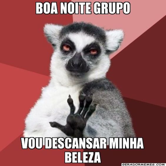Boa noite grupo lindo e animado
