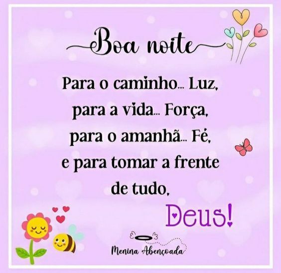 Boa noite Deus a frente de tudo