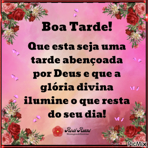 Boa tarde abençoada por Deus