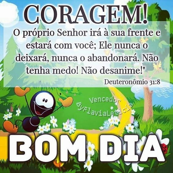 Deuteronômio 31:8 Bom dia