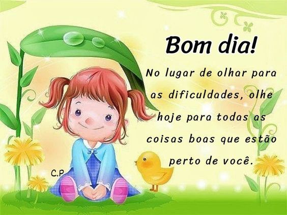 Bom dia coisas boas de você