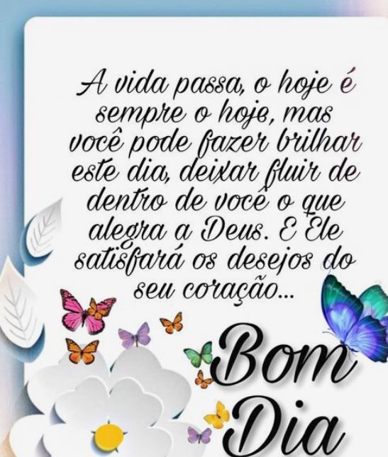 Bom dia motivacional de vida