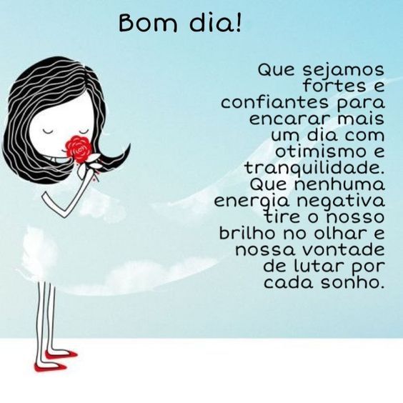 Bom dia fortes e confiantes