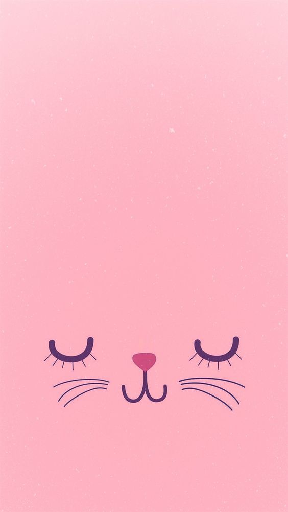 Papel de parede rosa fofo