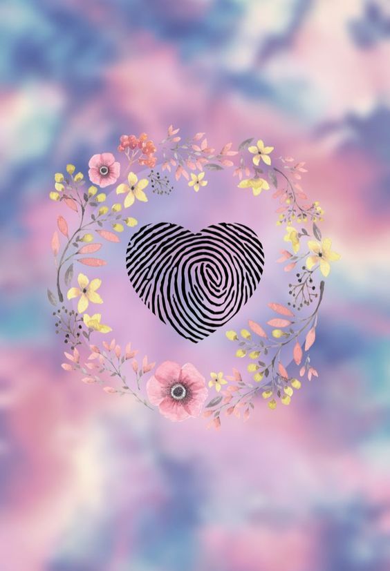 Papel de parede coração digital