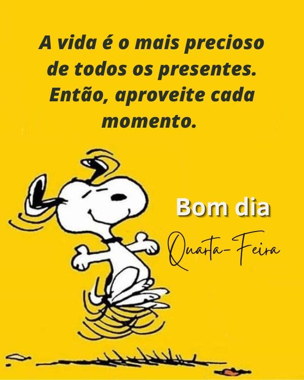 Bom dia com snoopy