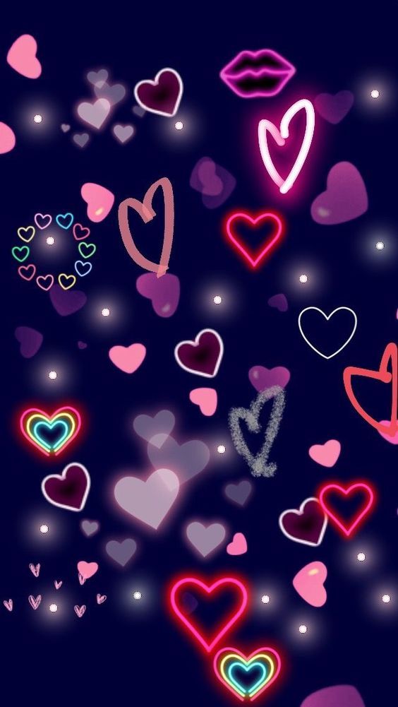 Wallpaper corações diversos