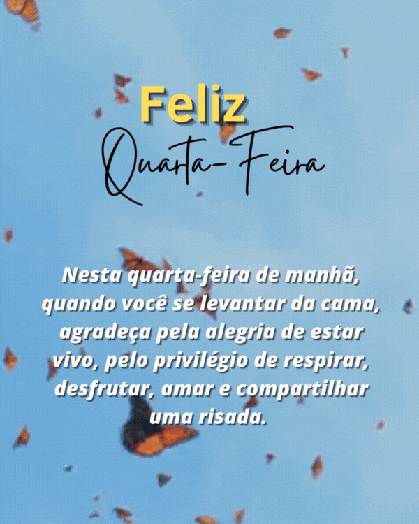 Bom dia com gifs de quata-feira