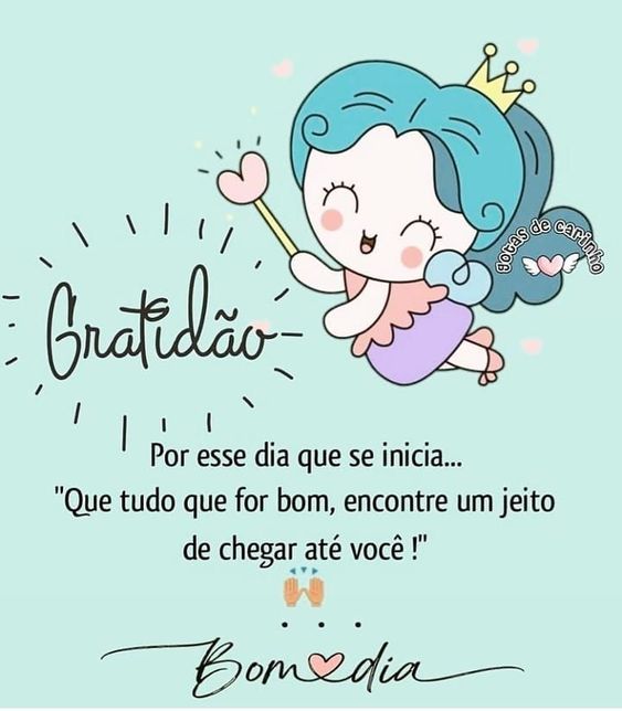 Gratidão por esse dia que inicia