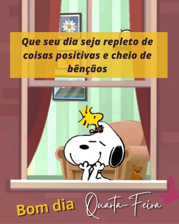 Que o dia seja repleto de positividade