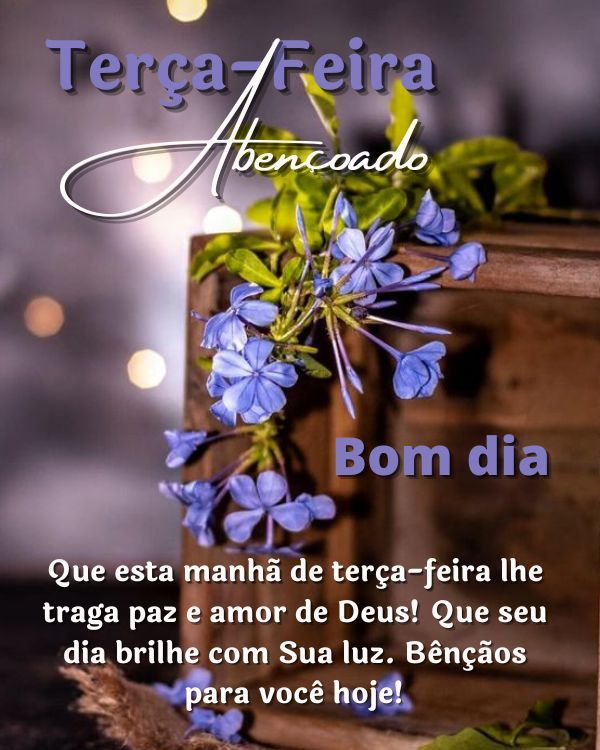 Que essa terça-feira lhe traga paz e amor