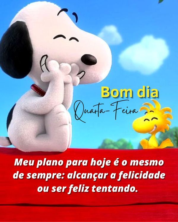 Bom dia bom snoopy