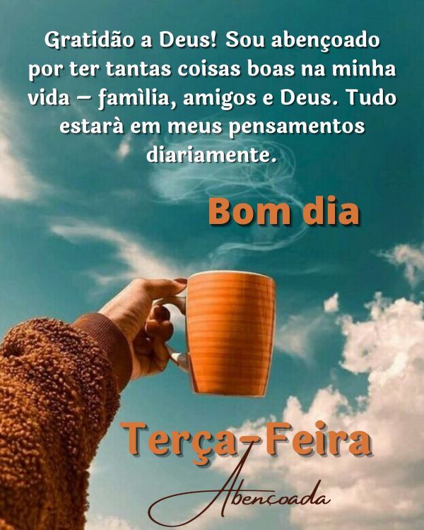 Gratidão a Deus por ser abençoada de mais