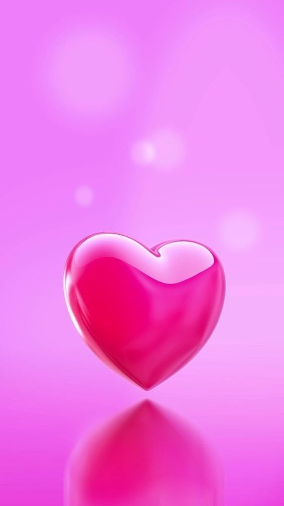 Wallpaper rosa de coração