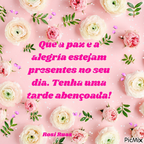 Boa tarde paz e alegria