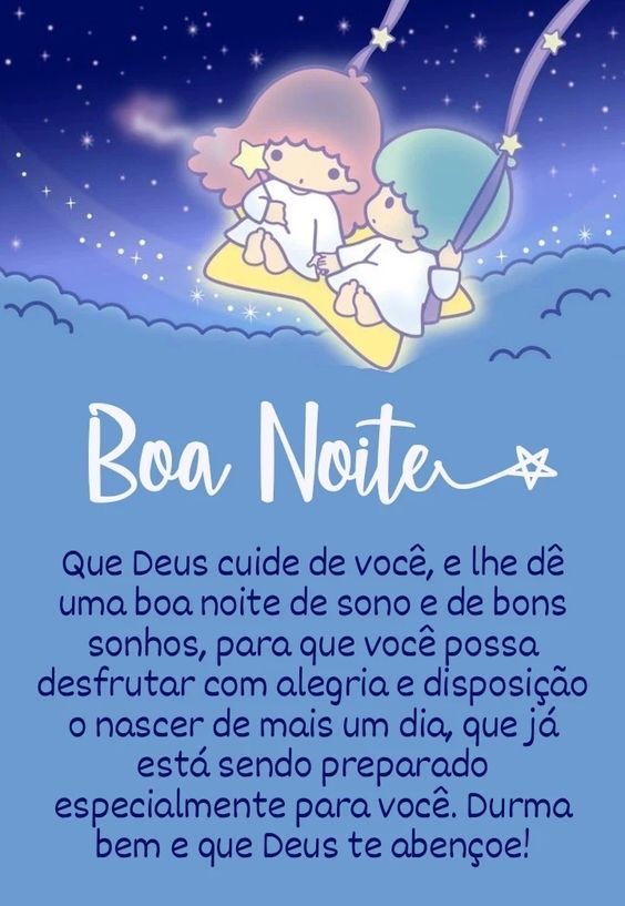 Boa noite, Deus cuida de você