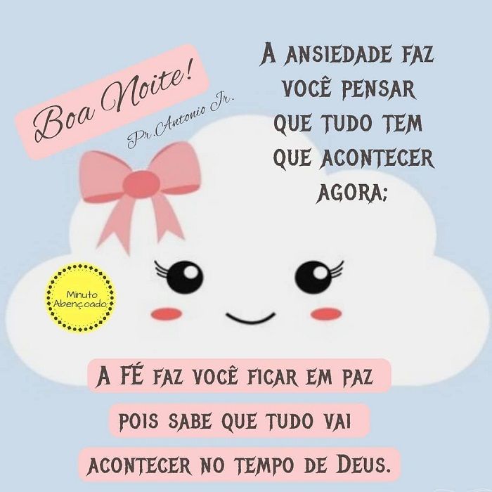 Boa noite e a paz de Deus, mensagem para whatsapp
