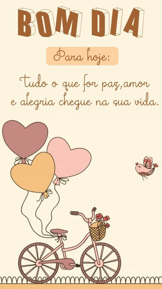 Bom dia para hoje: tudo o que for paz