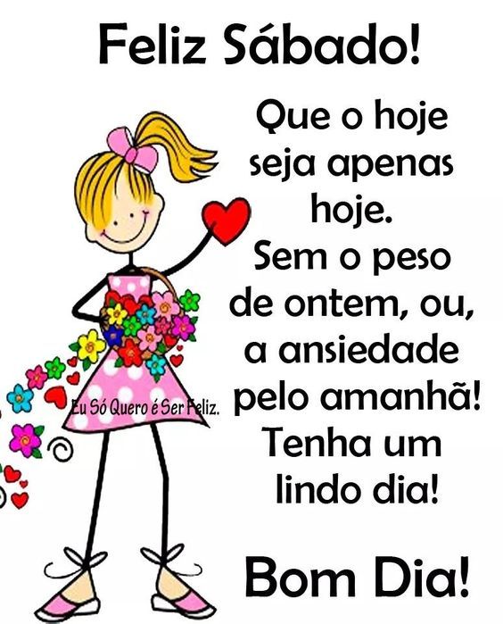 Bom dia e um feliz sábado