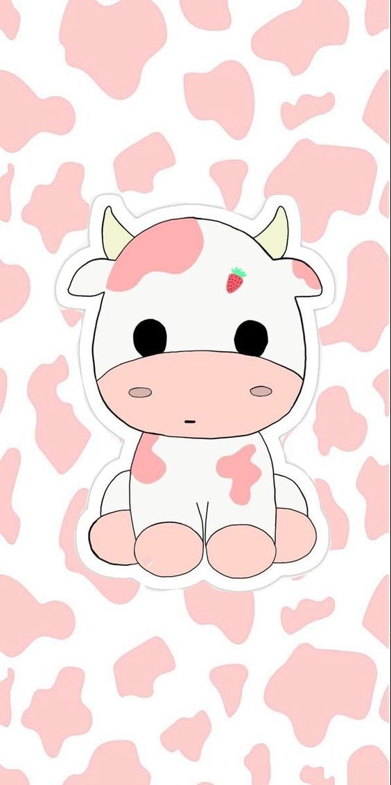 Fofo papel de parede da vaquinha