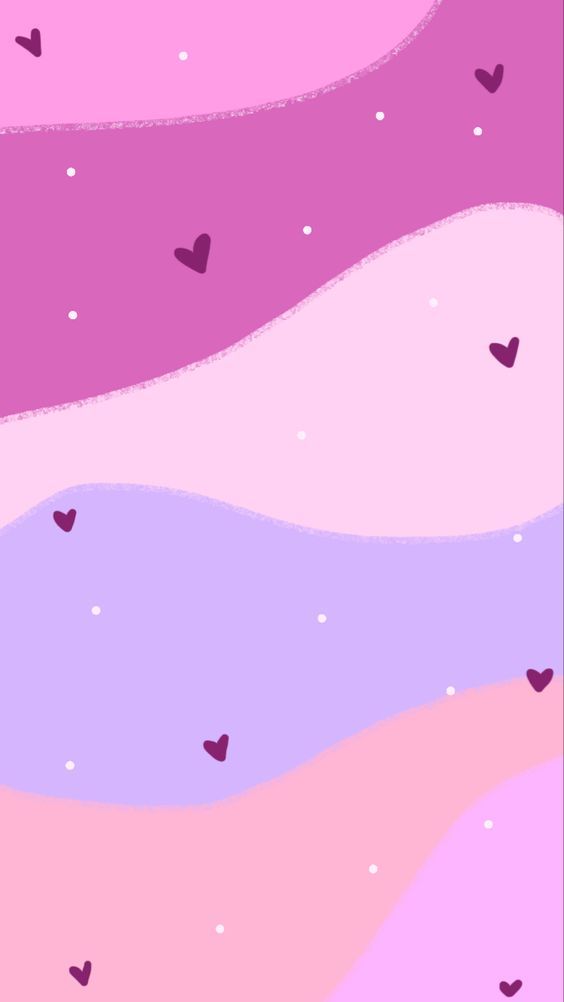 Papel de parede colorido com corações