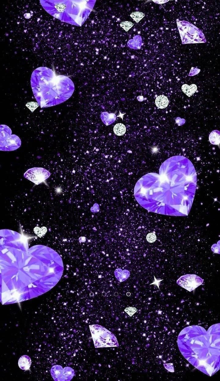 Papel de parede roxo brilhante