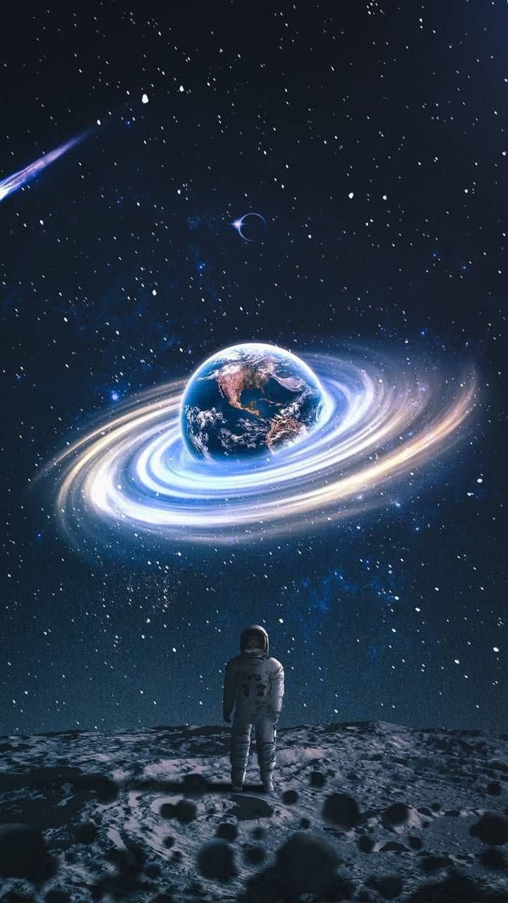 Wallpapers planeta e astronauta