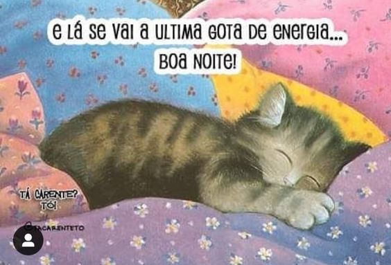 Boa noite última gota de energia