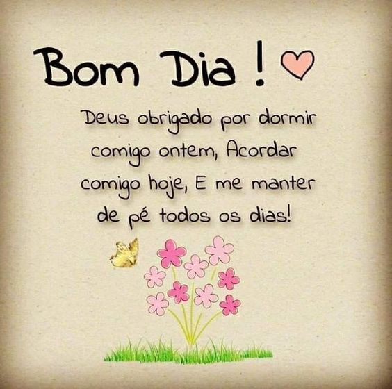 Bom dia Deus obrigado