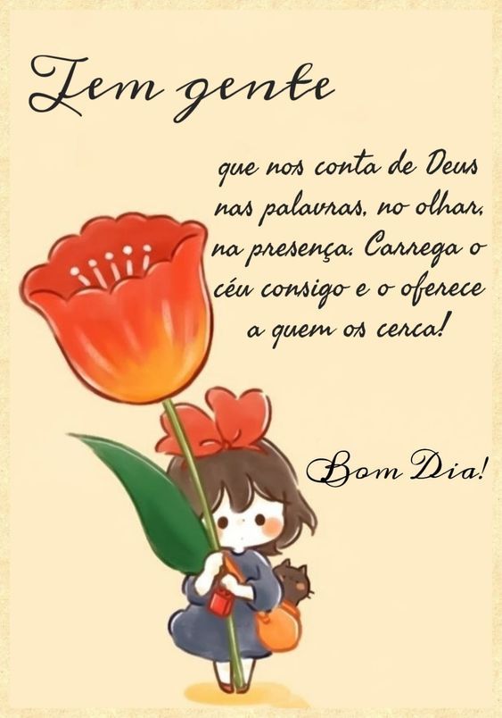 Bom dia de Deus nas palavras