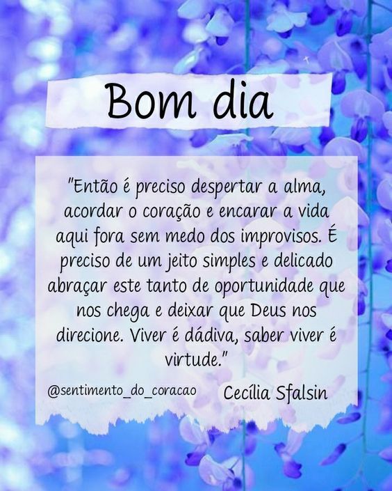 Bom dia que Deus nos direcione