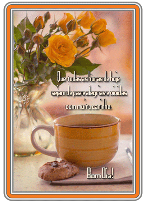 Que todas as horas de hoje sejam de paz