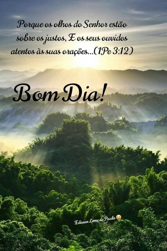Bom dia suas orações