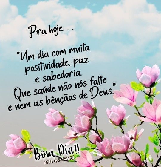 Um dia com muita positividade