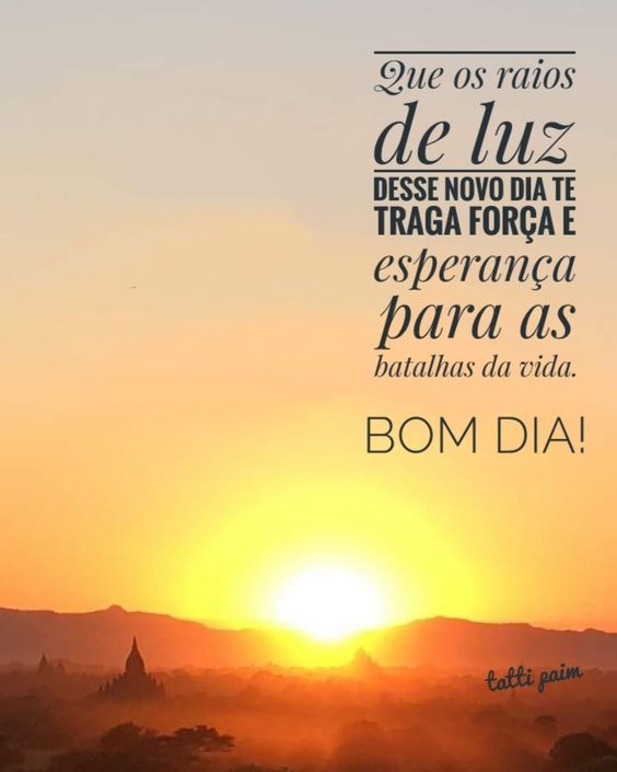 Bom dia com raios de luz