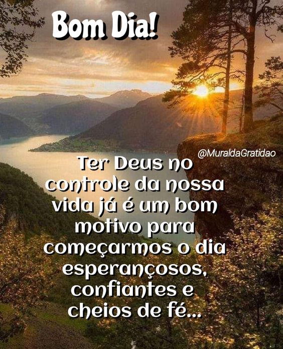 Ter Deus no controle da nossa vida