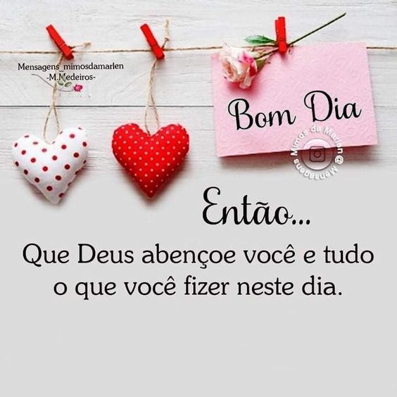 Bom dia maravilhoso